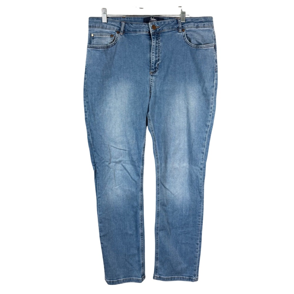 Boden Jeans Trafalgar Womens 14R Blue Straight Leg Denim Pants Medium Wash